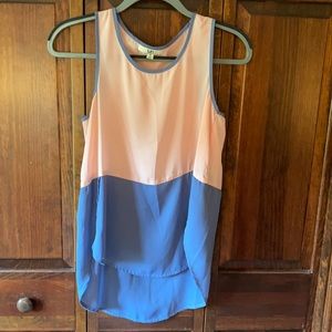 YA light pink and blue tank top